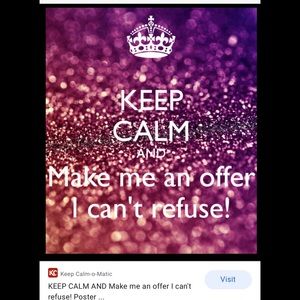 I’m open to offers. 🤗